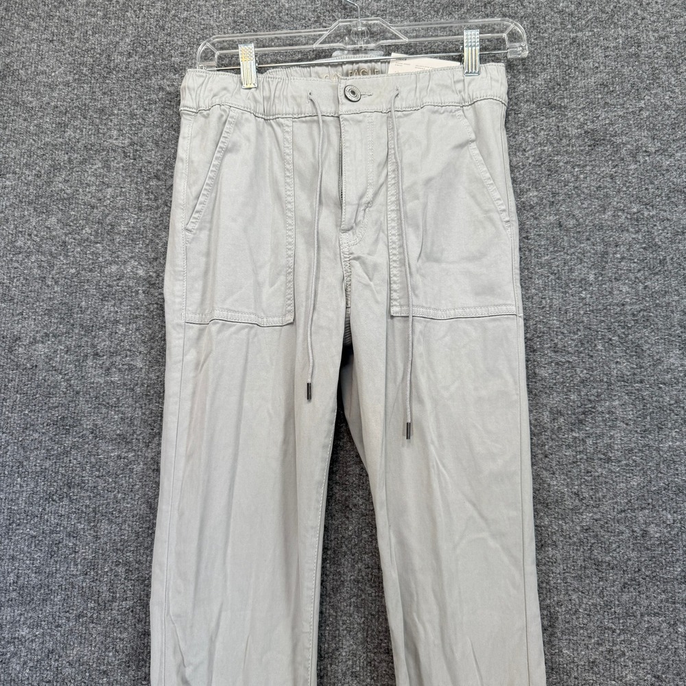 Incredibly Soft Light Gray Size 8 Long Women’s Utility Jogger Pants. - Picture 3 of 10